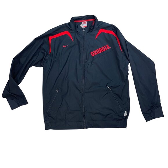 Nike Other - Vintage Nike Fit Storm Georgia Bulldogs Windbreaker Jacket Men's Size Large UGA